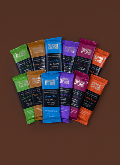 Classic Dark Chocolate Bar Collection Box - 55g x 12