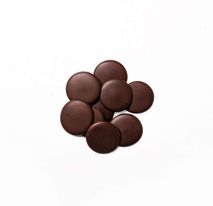 Vegan Dark Chocolate Buttons 70% Cacao, 500g - Refined Sugar Free