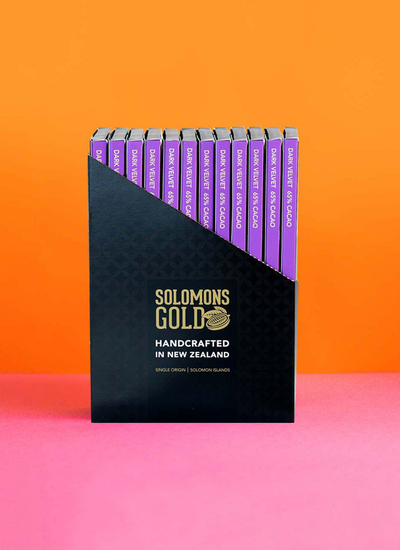 Dark Velvet Chocolate Bar Box - 85g x 12