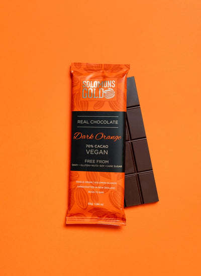 Dark Orange 70% Chocolate Bar - 55g