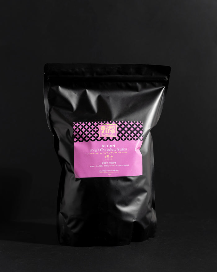 Soly's Chocolate Swirls 70% Cacao, 500g & 2kg - Refined Sugar Free